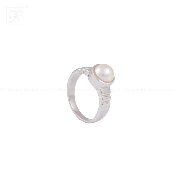 Classic Radiance: White Pearl Sterling | Krishna Pearls and Jewellers