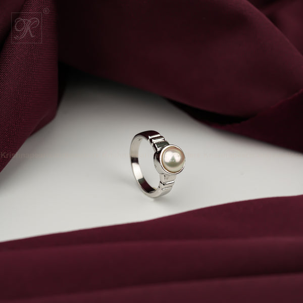 Classic Radiance: White Pearl Sterling | Krishna Pearls and Jewellers