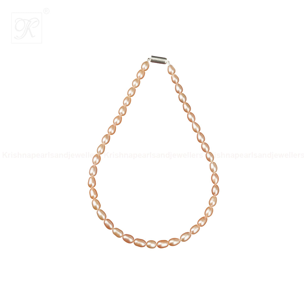 Blush Elegance Pink Pearl String Freshwater | Krishna Pearls and Jewellers