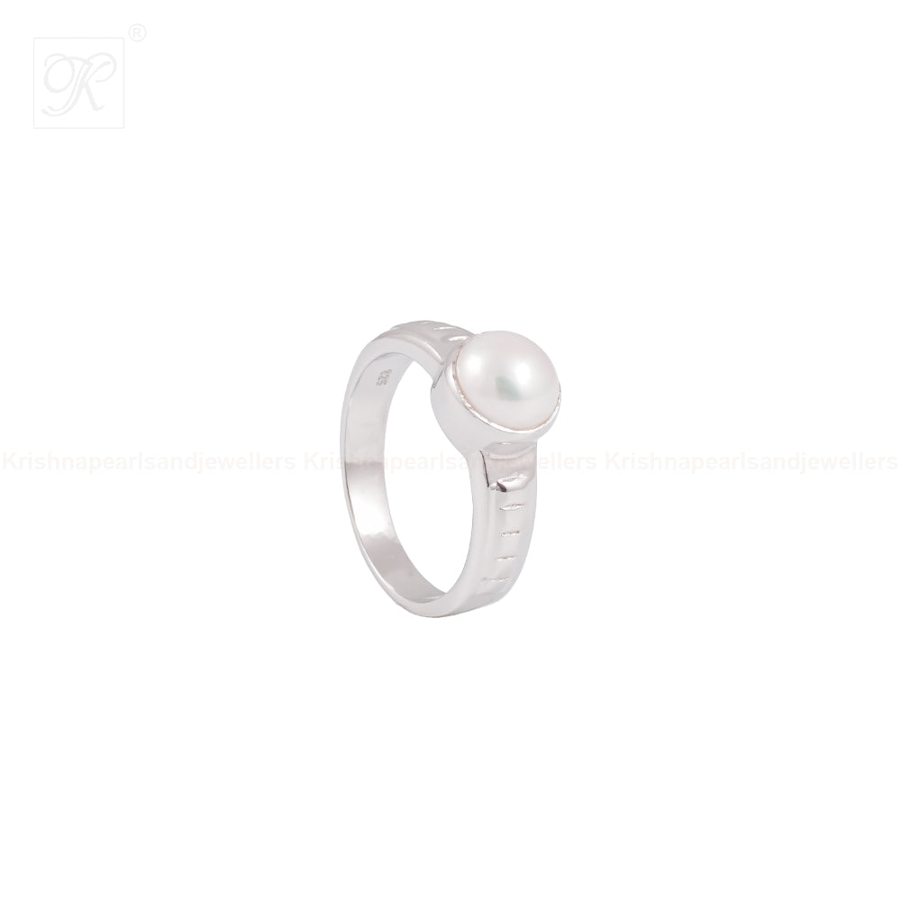 Pure Grace: White Pearl Sterling Silver | Krishna Pearls and Jewellers