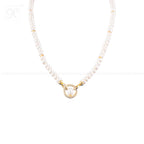 Classic Pearl Elegance String with Gold | Krishna Pearls and Jewellers
