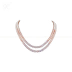 Blushing Harmony Double-Strand Pearl String | Krishna Pearls and Jewellers