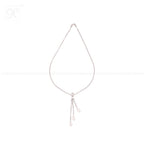 Trio Elegance: Silver Pendant Fancy string | Krishna Pearls and Jewellers