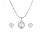Swirling Radiance Pearl Set Freshwater | Krishna Pearls and Jewellers