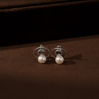 Classic White Freshwater Pearl Stud Earrings