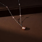 ELEGANT BAROQUE PEARL DROP CHAIN NECKLACE | Krishna Pearls and Jewellers