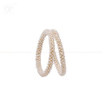 White Pearl Bangles with Gold-Tone Ends – | Krishna Pearls and Jewellers