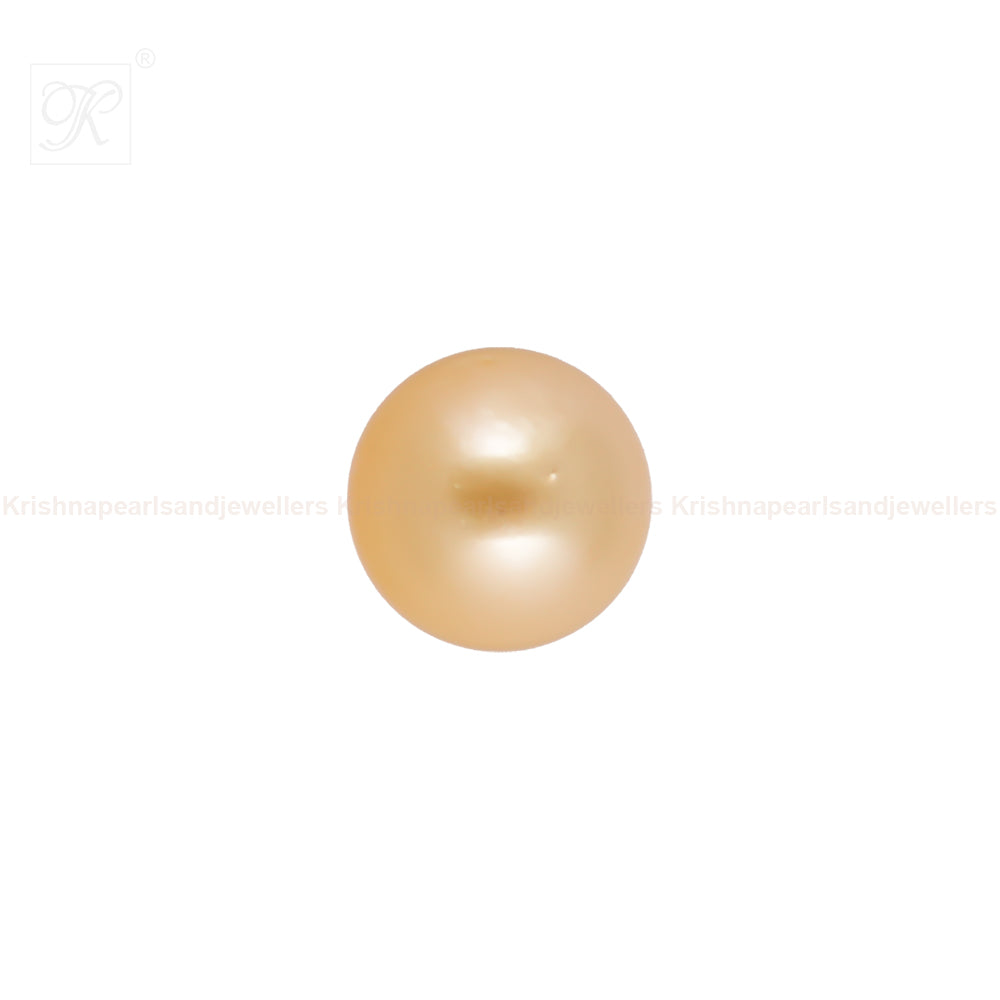 Single Loose Golden South Sea Pearl Golden | Krishna Pearls and Jewellers