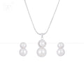 Mocha Glow Pearl Set –BROWN Pearls with CZ | Krishna Pearls and Jewellers