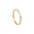 Gold-Tone Linked Oval Mirror bangle with | Krishna Pearls and Jewellers