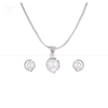 Lunar Grace ROUND Pearl Pendant & Earrings | Krishna Pearls and Jewellers