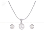 Lunar Grace ROUND Pearl Pendant & Earrings | Krishna Pearls and Jewellers