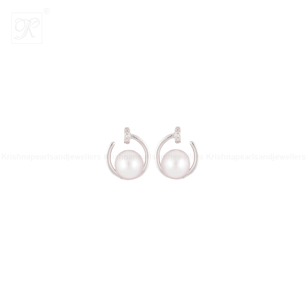 Pearl Tops with CZ Accents Freshwater Pearl | Krishna Pearls and Jewellers