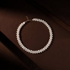Handcrafted Freshwater Pearl Floral Choker Necklace