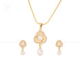 Royal Clover Pearl Drop Set Freshwater | Krishna Pearls and Jewellers