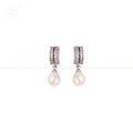 Vintage Charm White Pearl Drop Earrings | Krishna Pearls and Jewellers