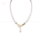 Golden Blossom Drop Pearl String Freshwater | Krishna Pearls and Jewellers