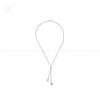 Dual Drop Grace: Adjustable Fancy string | Krishna Pearls and Jewellers