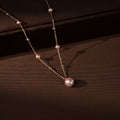 Rose Gold Freshwater Pearl Necklace