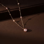 Rose Gold Freshwater Pearl Necklace