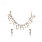 Royal Cascade Drop Pearl Necklace Set | Krishna Pearls and Jewellers