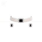Green Grace Pearl Choker Set with | Krishna Pearls and Jewellers