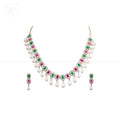 Golden Glamour Pearl Choker Set Freshwater | Krishna Pearls and Jewellers