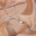 Sterling Silver Pearl Chain Necklace