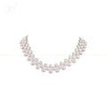 Classic Double-Strand White Pearl Choker | Krishna Pearls and Jewellers