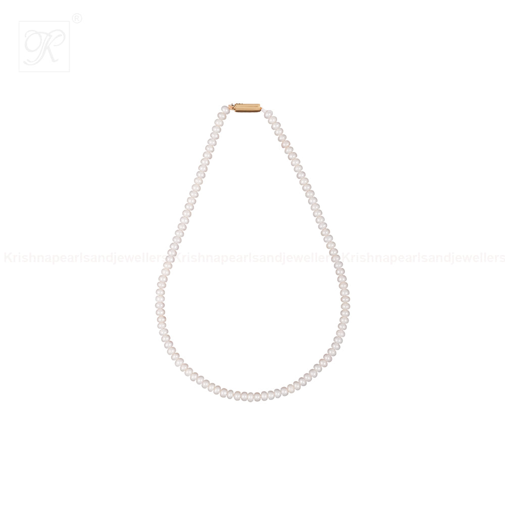 Classic White Round Pearl String – Elegant | Krishna Pearls and Jewellers