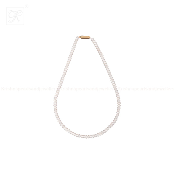 Classic White Round Pearl String – Elegant | Krishna Pearls and Jewellers