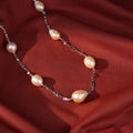 Freshwater Baroque Pearl Station Necklace