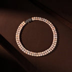 Premium Pink & White Pearl Choker