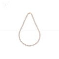 Timeless White Round Pearl String with Rosé | Krishna Pearls and Jewellers