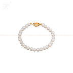 Timeless Elegance – White Pearl Bracelet | Krishna Pearls and Jewellers