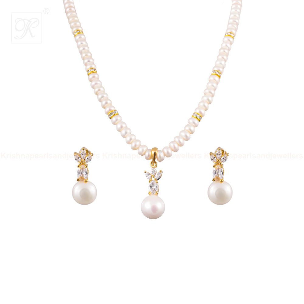 Graceful Elegance Pearl Jewelry Set — view 6 — pearl jewellery — Krishna Pearls Hyderabad