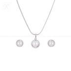 Timeless Halo Pearl Set Freshwater Pearl | Krishna Pearls and Jewellers