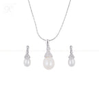 Graceful Drop Pearl Set Freshwater Pearl | Krishna Pearls and Jewellers
