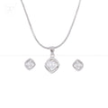 Diamond Frame White Pearl Ensemble | Krishna Pearls and Jewellers