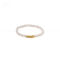 Golden Link: White Pearl Bracelet with | Krishna Pearls and Jewellers