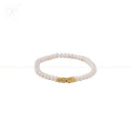 Golden Link: White Pearl Bracelet with | Krishna Pearls and Jewellers
