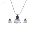 Midnight Fan Pearl Set Freshwater Pearl | Krishna Pearls and Jewellers