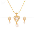 Regal Radiance White Pearl Pendant & | Krishna Pearls and Jewellers