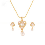 Regal Radiance White Pearl Pendant & | Krishna Pearls and Jewellers
