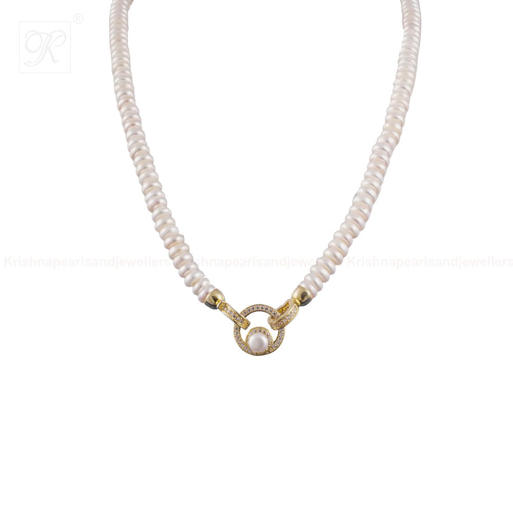 Graceful Halo Pearl String Freshwater Pearl | Krishna Pearls and Jewellers