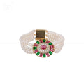Elegant Pearl Bracelet with Multicolor | Krishna Pearls and Jewellers