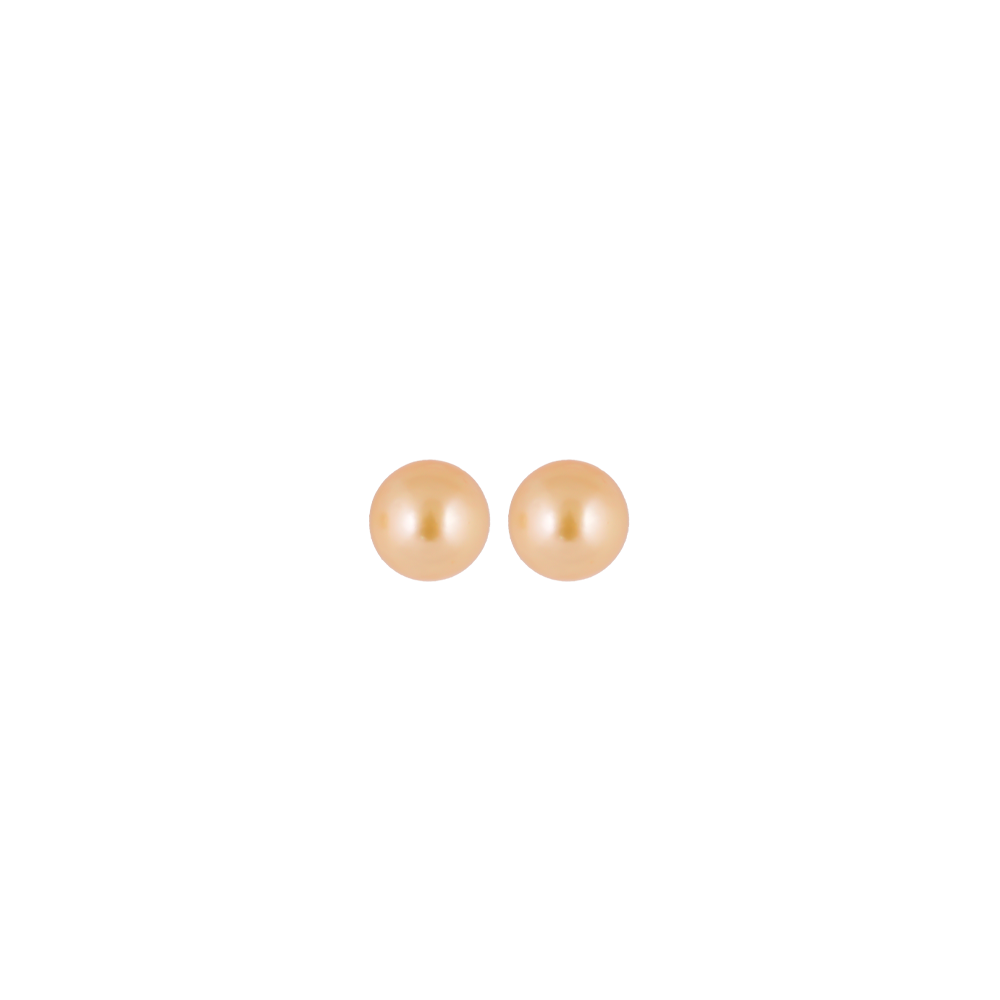 Natural Golden South Sea Pearl Pair Earrings | Krishna Pearls and Jewellers