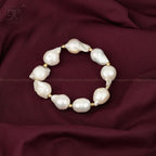 Organic Luxe: Baroque Pearl Bracelet with | Krishna Pearls and Jewellers