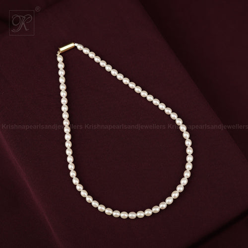 Classic Oval Freshwater Pearl String – Soft | Krishna Pearls and Jewellers