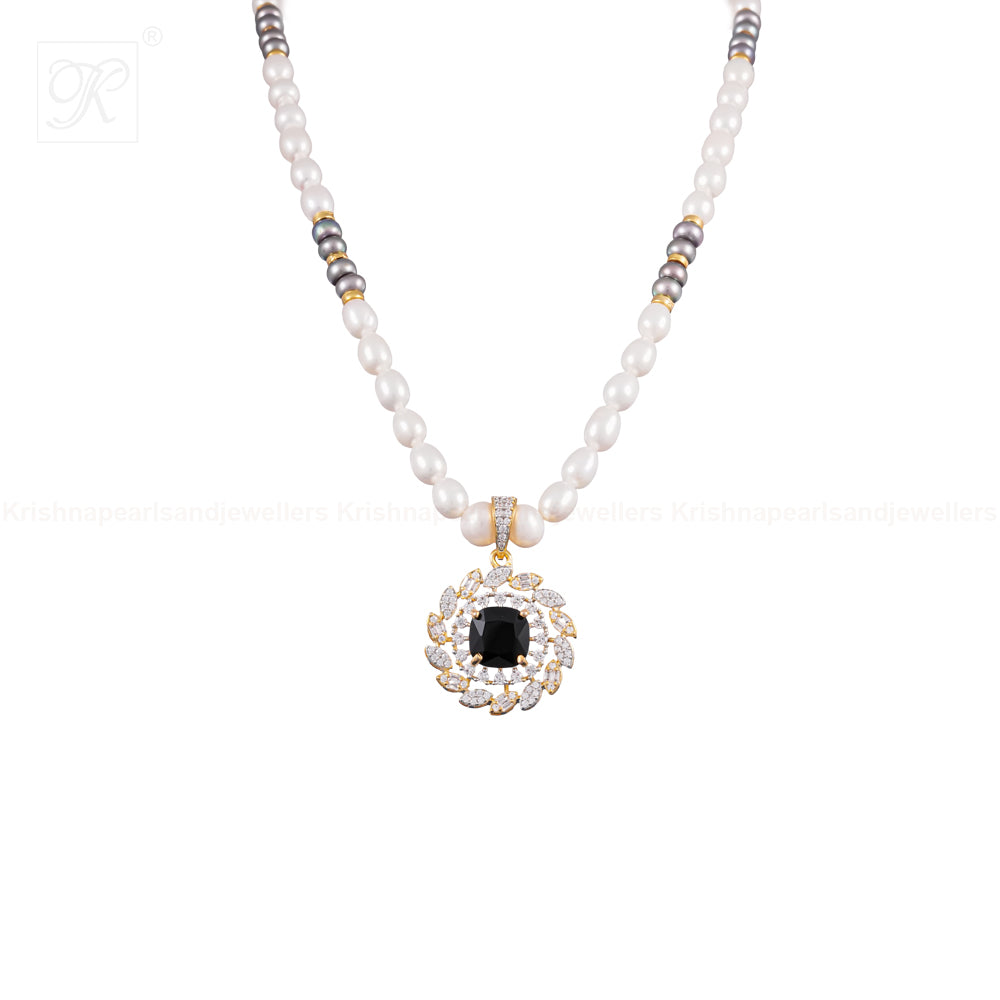 Ornate Radiance Pearl Jewelry Set | Krishna Pearls and Jewellers